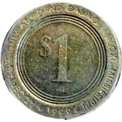 1 Dollar Gaming Token - Grand Island Biloxi, Mississippi