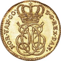 1 Ducat - Christian VI Christianborg, type I