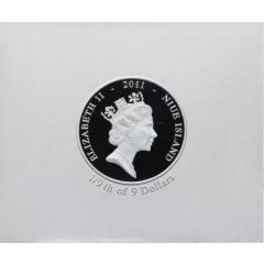 1 Dollar - Elizabeth II Fragment of Villa of Mysteries Fresco: 1/9