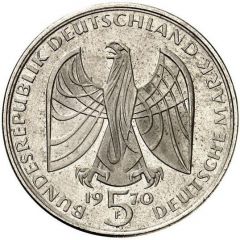 5 Deutsche Mark Ludwig van Beethoven - Pattern