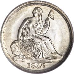 1/2 Dime `Seated Liberty Half Dime` without stars