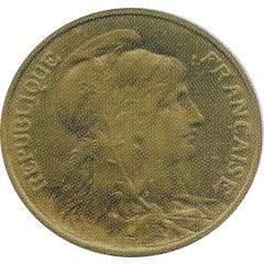 5 centimes Daniel-Dupuis Epreuve en laiton