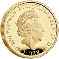 100 Pounds - Elizabeth II George I, Gold Proof