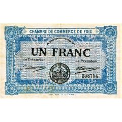 1 Franc - Chambre de Commerce de Foix 09