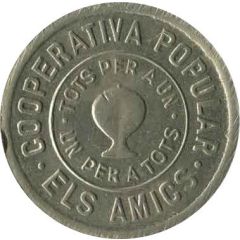 1 Peseta - Cooperativa Popular Els Amics