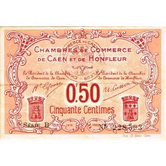 50 Centimes - Chambre de Commerce de Caen et de Honfleur 14