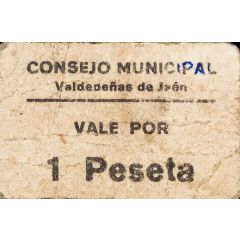 1 Peseta Valdepeñas de Jaén