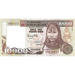 10 000 Pesos Oro 500 years of America discovery