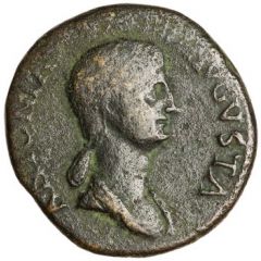 Dupondius - Antonia Minor TI CLAVDIVS CAESAR AVG P M TR P IMP P P S C