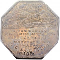 Dollar - Joseph Lesher Colorado, A.B. Bumstead, Type 1