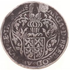 1/2 Daalder `Twaalfstuiverpenning` - Margaret van Brederode with titles of Ferdinand I