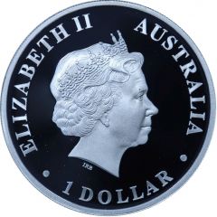 1 Dollar - Elizabeth II 4th Portrait - Echidna Dreaming