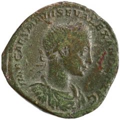 Sestertius - Severus Alexander P M TR P COS P P S C, Libertas