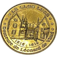 Tourist token - Monnaie de Paris - Le clos lucé demeure de Léonard de Vinci