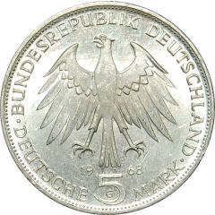 5 Deutsche Mark Johannes Gutenberg