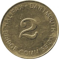 Toll Token - Halifax-Dartmouth Bridge Commission Class 2 vehicle, cupro-nickel