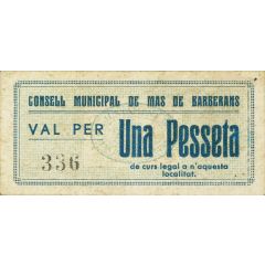 1 Peseta Mas de Barberans