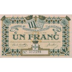 1 Franc - Chambre de Commerce de Rennes et de Saint-Malo [35]