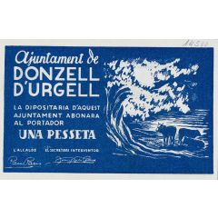 1 Peseta Donzell d`Urgell