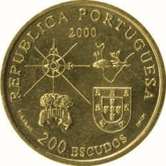 200 Escudos Terra do Lavrador, Gold