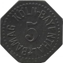5 Pfennig - Köln-Bayenthal Bamag
