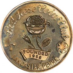 Medal - Red Rose Coin Club Lancaster, Pennsylvania