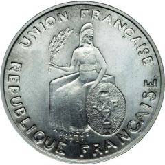 1 Franc Essai aluminium, raised rim