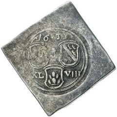 48 Klippe Kreuzer Siege coinage