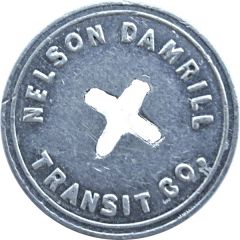 1 Adult Fare - Nelson Damrill Transit Co. Pittsburg, Kansas