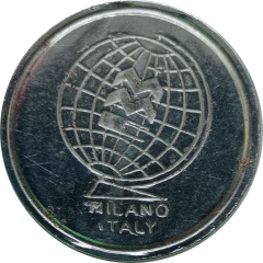 Token - MMC Milano Italy 1 groove, 22,0 mm
