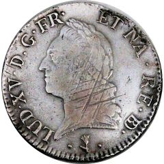 Ecu de Béarn dit `à la vieille tête` - Louis XV