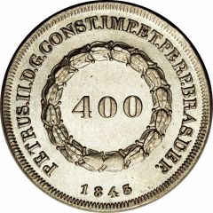 400 Réis - Pedro II