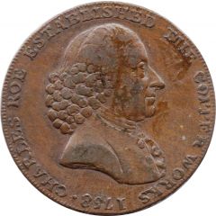 1/2 Penny Cheshire - Macclesfield / Charles Roe Copper Works