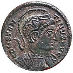Nummus - Constantinus I BEATA TRANQVILLITAS, Treveri