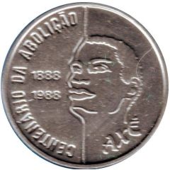 100 Cruzados PROVA - Abolition of Slavery, man