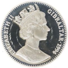 1 Crown - Elizabeth II Player kicking, Silver Proof