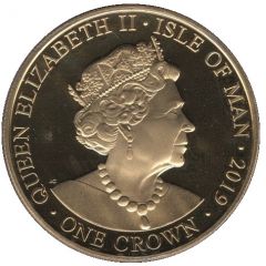 1 Crown - Elizabeth II Victoria - Young Portrait