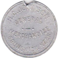 1 Dollar - H.C. Johnson General Merchandise Brunswick, Nebraska