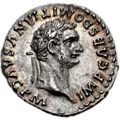 Denarius - Domitian TR POT COS VIII P P, Minerva