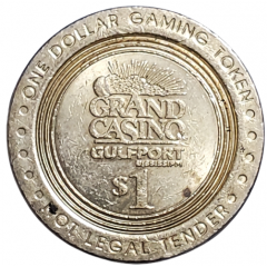 1 Dollar Gaming Token - Grand Casino Gulfport, Mississippi