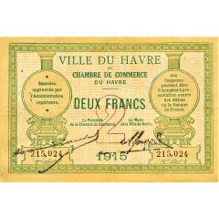 2 Francs - Chambre de Commerce du Havre 76