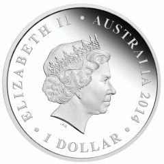 1 Dollar - Elizabeth II 4th Portrait - Rock Fishing