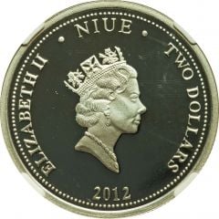 2 Dollars - Elizabeth II Year of the Dragon