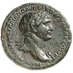 As - Trajan S P Q R OPTIMO PRINCIPI S C, Pax