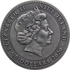 5 Dollars - Elizabeth II Holcan Mayan Warrior