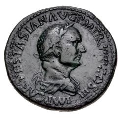 Sestertius - Vespasian PAX AVGVSTI S C, Pax