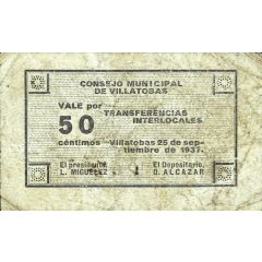 50 Céntimos Villatobas