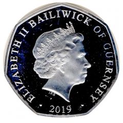 50 Pence - Elizabeth II Alladin, Silver proof