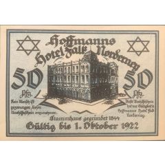 50 Pfennig Hoffmanns Hotel Falk