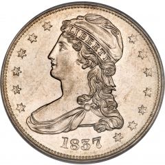 50 Cents `Capped Bust Half Dollar` Reeded edge